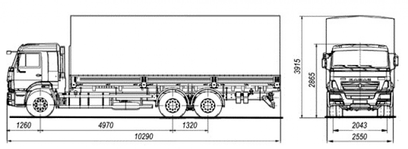 65117-6010-48 Бортовой КАМАЗ
