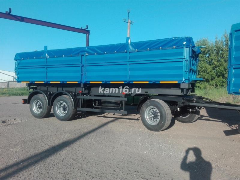 Трехосный прицеп зерновоз самосвал 20 тонный